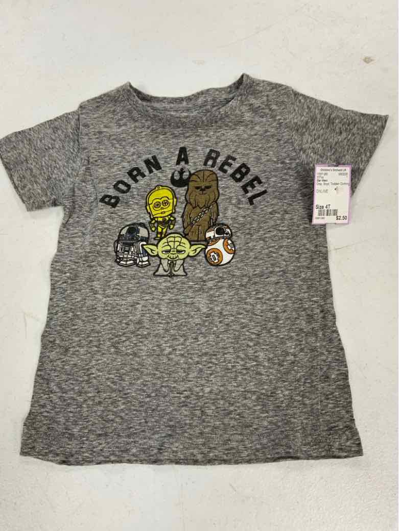 Star Wars Gray Toddler Size 4T Boys SSTop