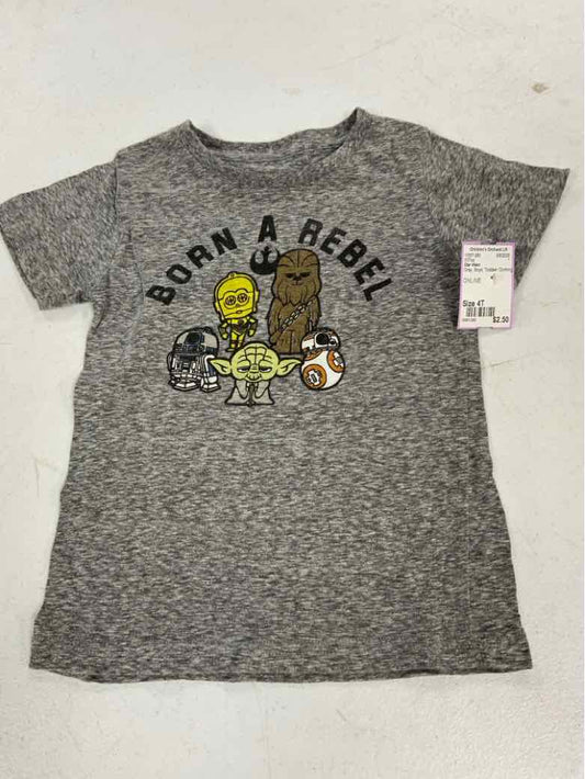 Star Wars Gray Toddler Size 4T Boys SSTop