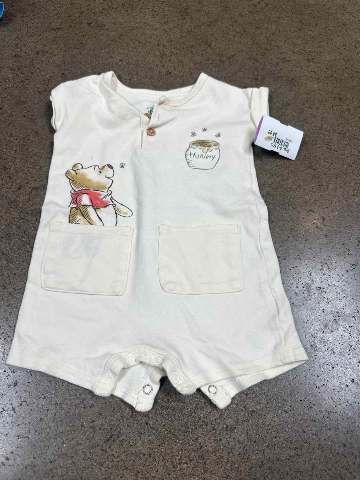 Disney Babies (C) Cream Infant Size 0-3 MO Boys 1PC Casual