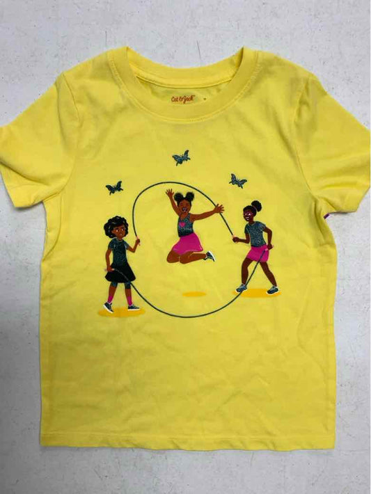 Cat and Jack (D) Yellow Toddler Size 5T Girls SSTop