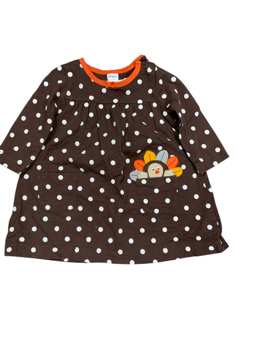 Carters (C) Thanksgiving Infant Size 6 MO Girls CasualDress