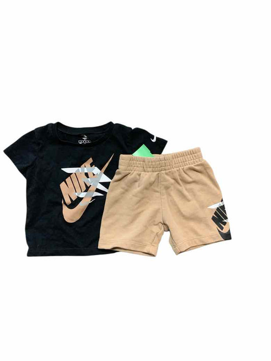Nike (B) Brown Infant Size 12 MO Boys 2PC Casual
