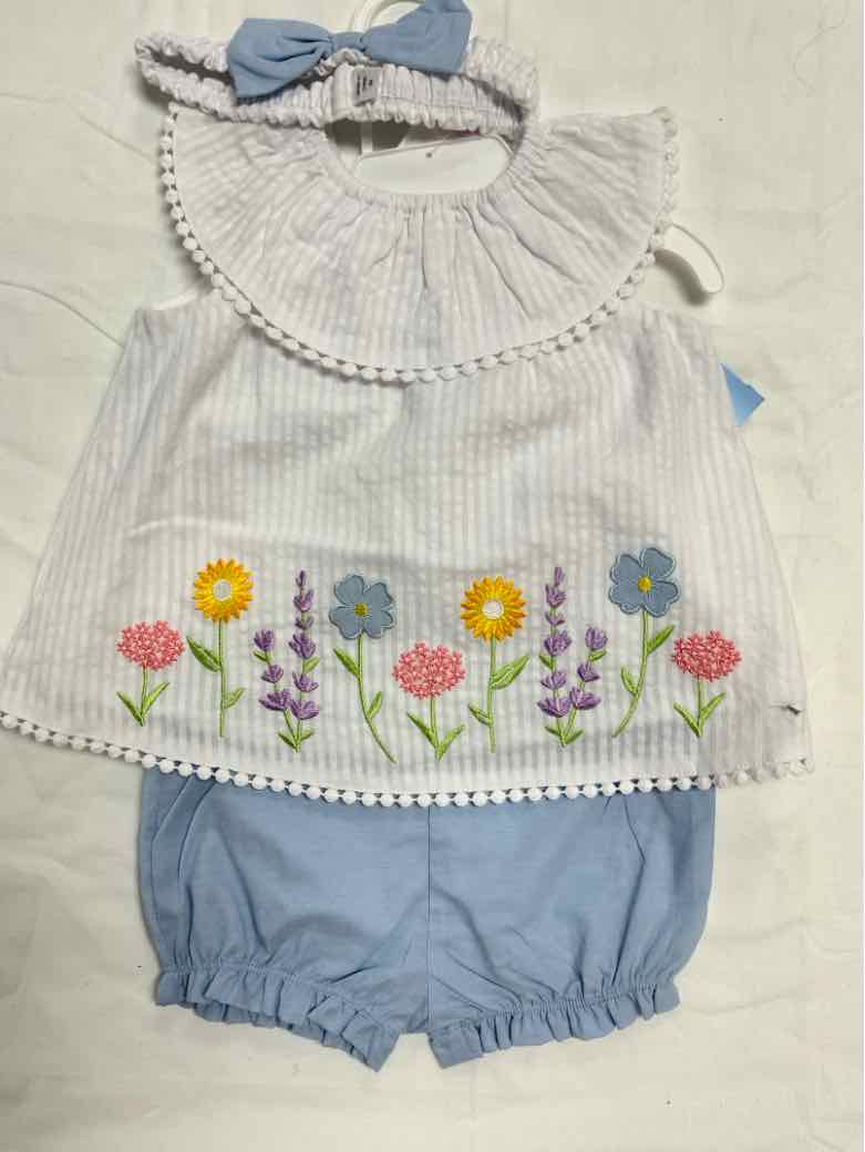 Little Me (C) White Infant Size 9 MO Girls 3PC Casual