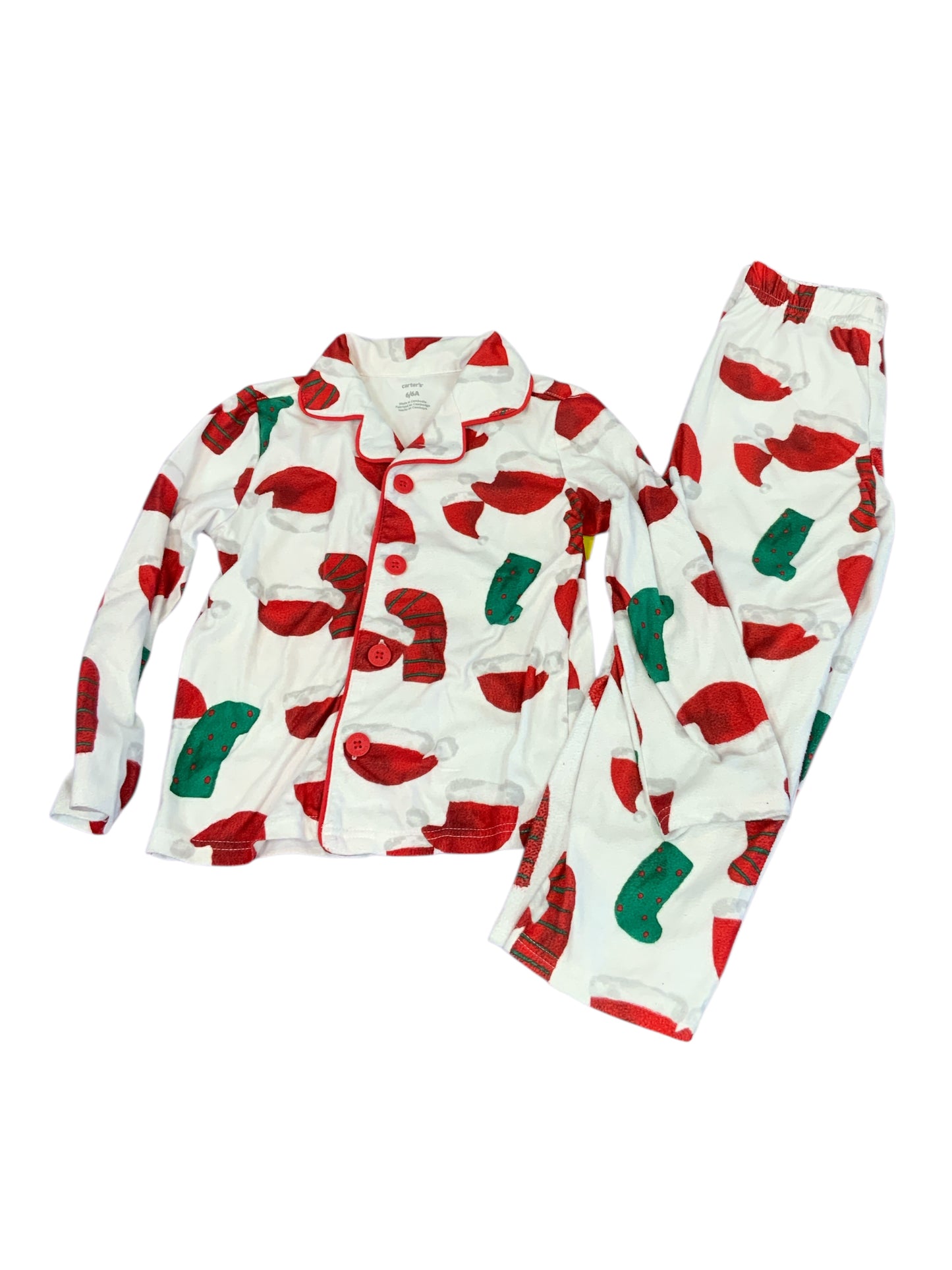 Carters (C) Christmas Youth Size 6 Boys 2PCSleepwear