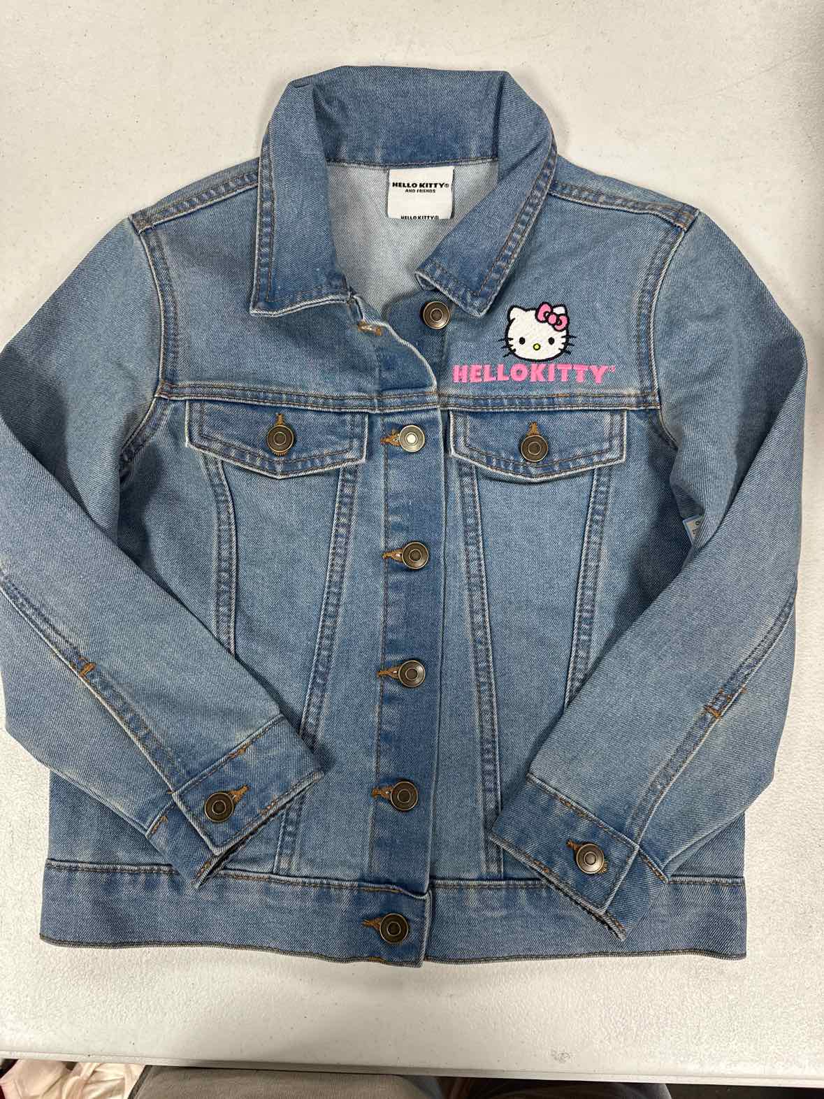 Hello Kitty (D) Blue Youth Size 8 Girls Jacket Denim