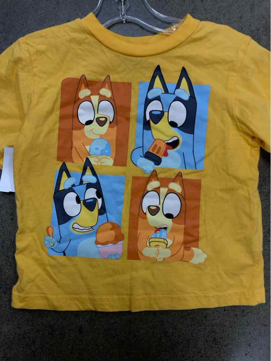 BLUEY Yellow Toddler Size 3T Boys SSTop