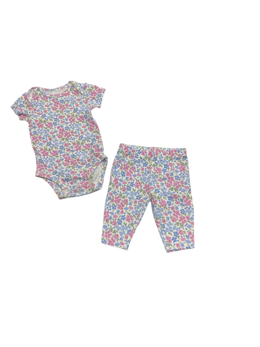 Carters (C) White Infant Size 3 MO Girls 2PC Casual