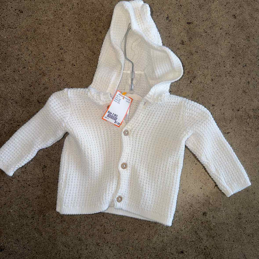 Carters (C) White Infant Size 3 MO Girls Jacket Light