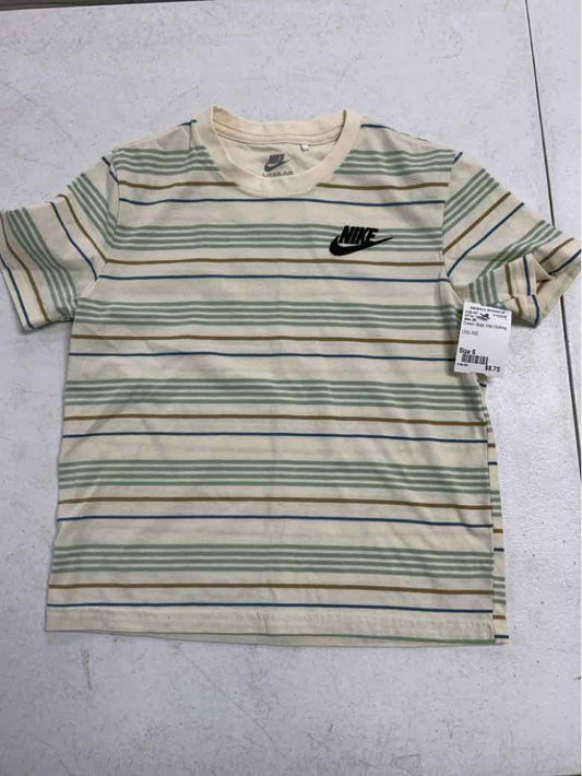 Nike (B) Cream Youth Size 6 Boys SSTop