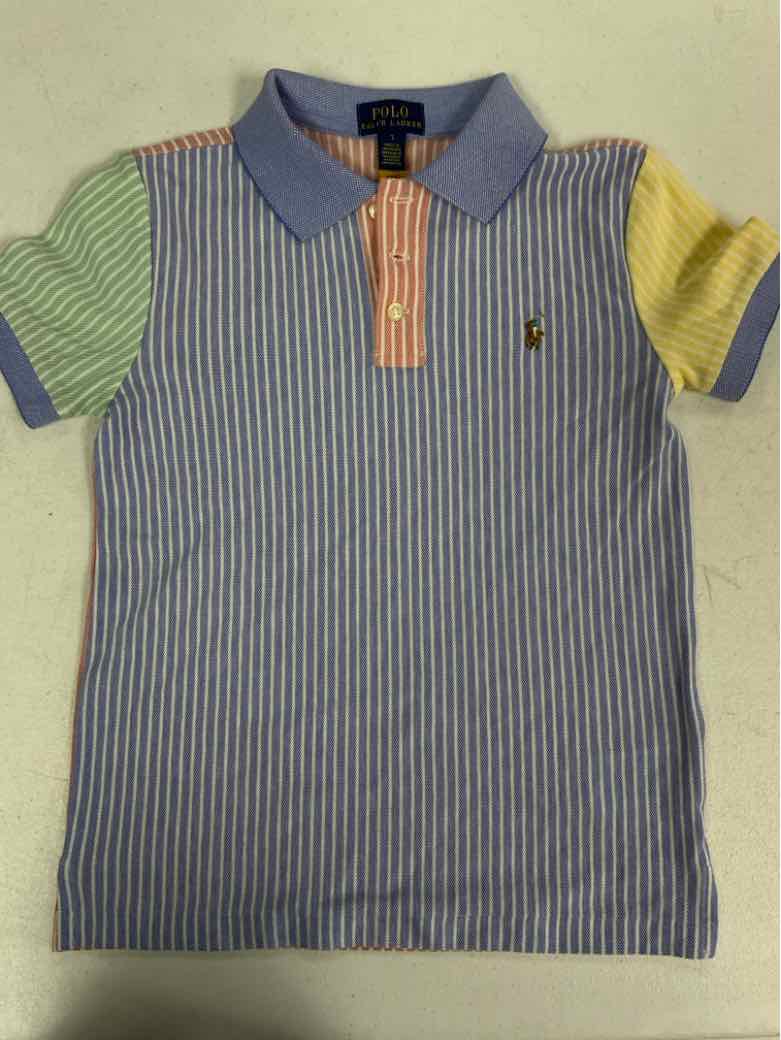 Polo Ralph Lauren (A) Blue Youth Size 7 Boys SSTop