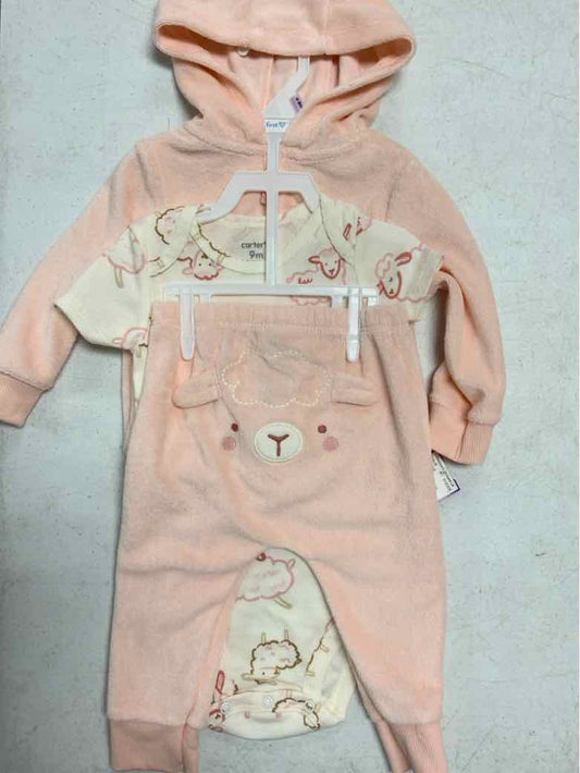 Carters (C) Pink Infant Size 9 MO Girls 3PC Casual