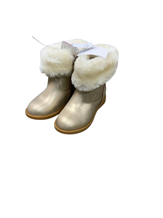 no  brand Gold Toddler Shoe Size 9 (Toddler) Girls WinterBoots