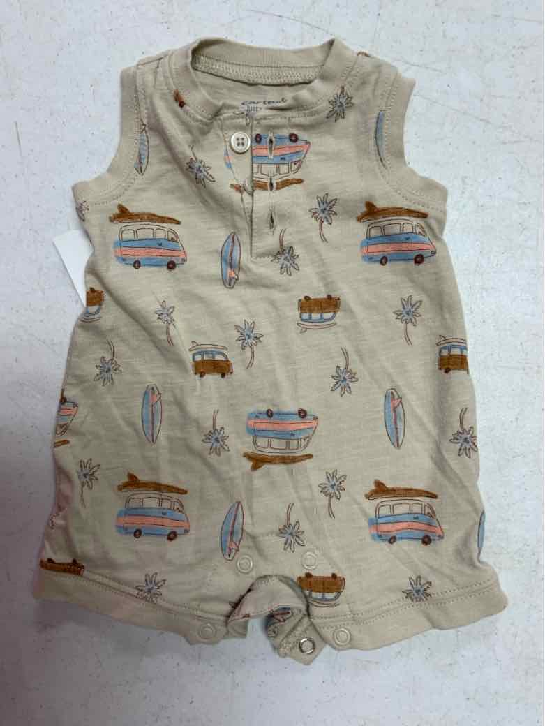 Carters (C) Brown Infant Size NB Boys 1PC Casual