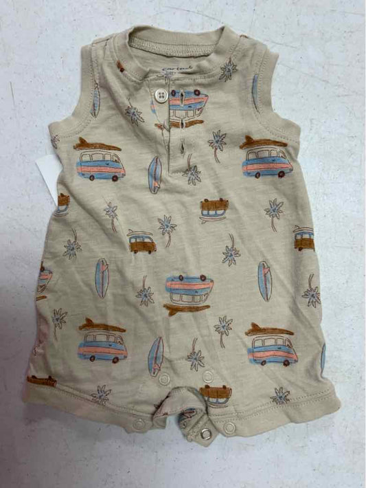 Carters (C) Brown Infant Size NB Boys 1PC Casual