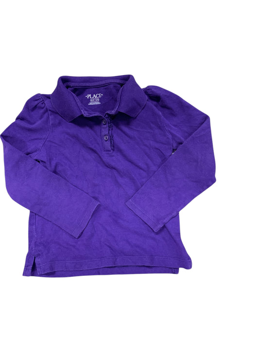 Children's Place (D) Purple Toddler Size 5-6 Girls UniformTopLS