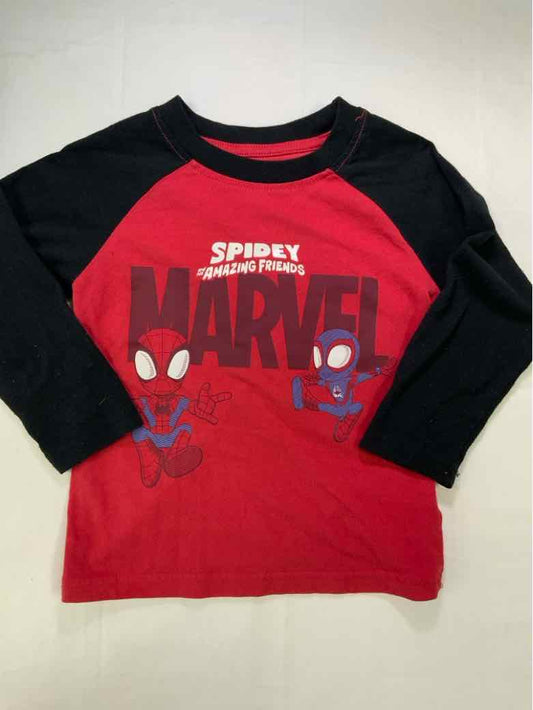 Marvel (D) Red Toddler Size 3T Boys LSTop
