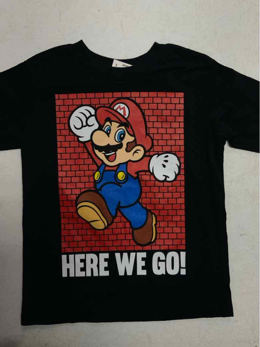 SUPER MARIO Black Toddler Size 4 Boys SSTop