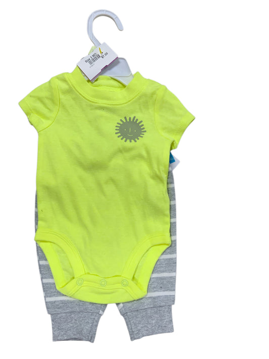 Carters (C) Yellow Infant Size 3 MO Boys 2PC Casual