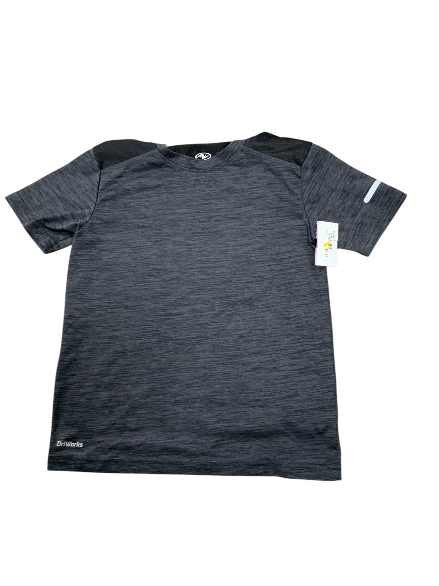 Athletics Works (D) Gray Youth Size 7 Boys SSTop