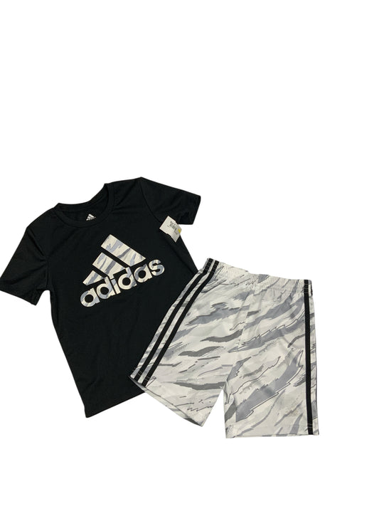 Adidas (B) Black Toddler Size 5 Boys 2PCAthleticShortSuit