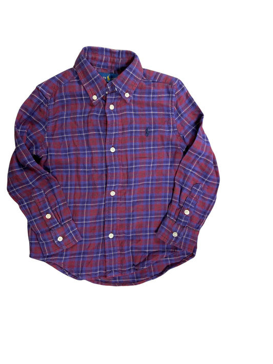Polo Ralph Lauren (A) Purple Toddler Size 3T Boys ButtondownLS