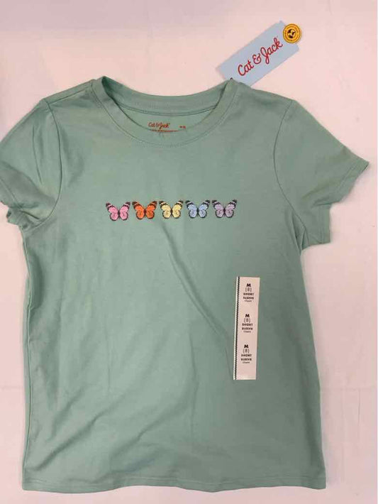 Cat and Jack (D) Green Youth Size 8 Girls SSTop