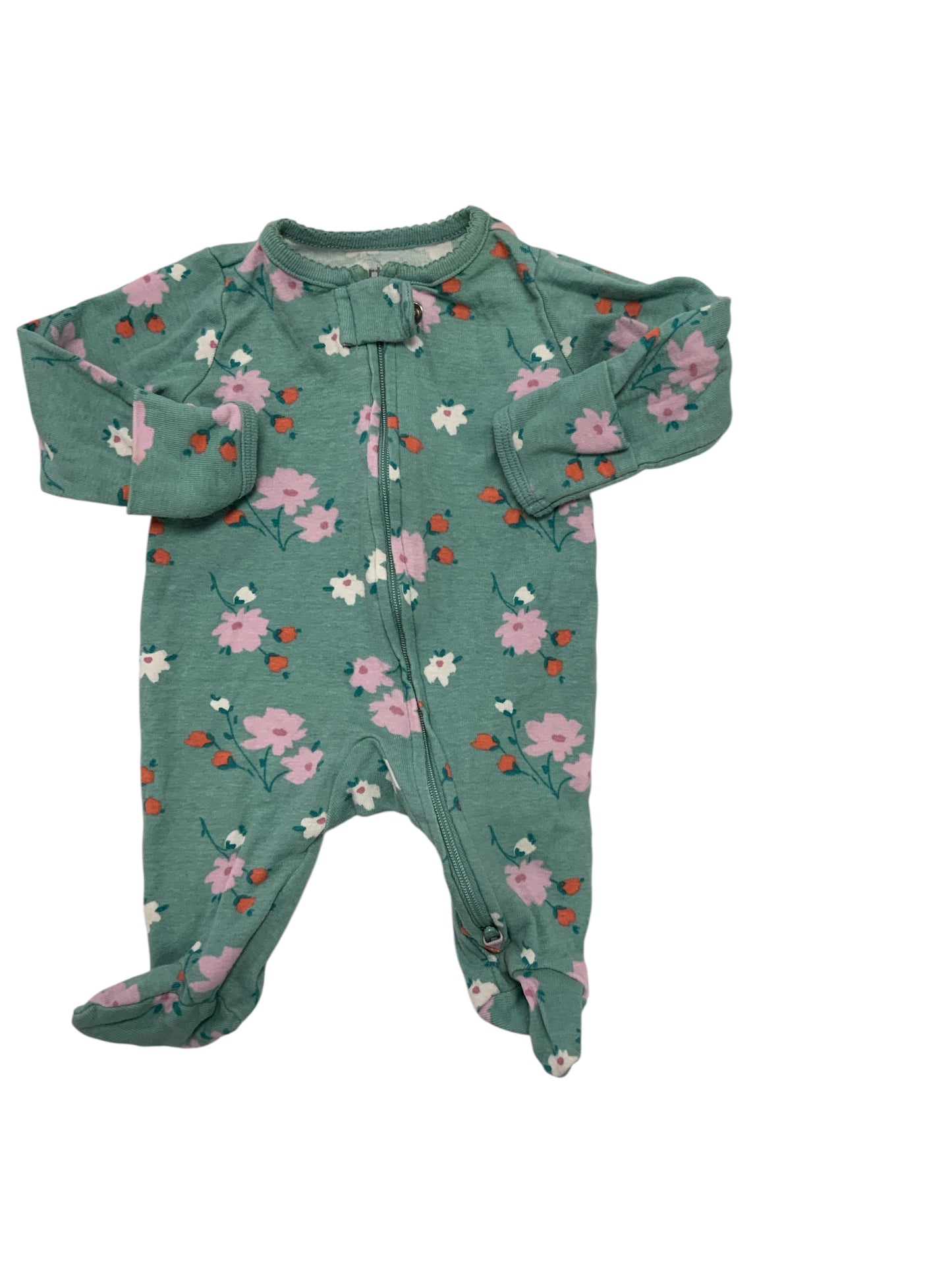 Carters (C) Green Infant Size NB Girls 1PCSleepwear