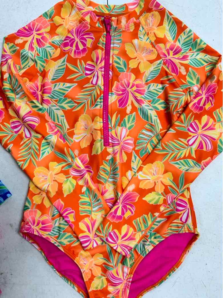 Wonder Nation (E) Orange Youth Size 12 Girls 1PCSwimwear