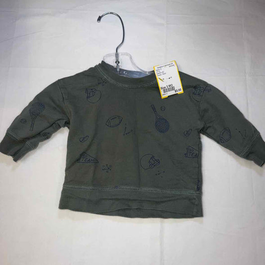 Carters (C) Green Infant Size 3 MO Boys LSTop