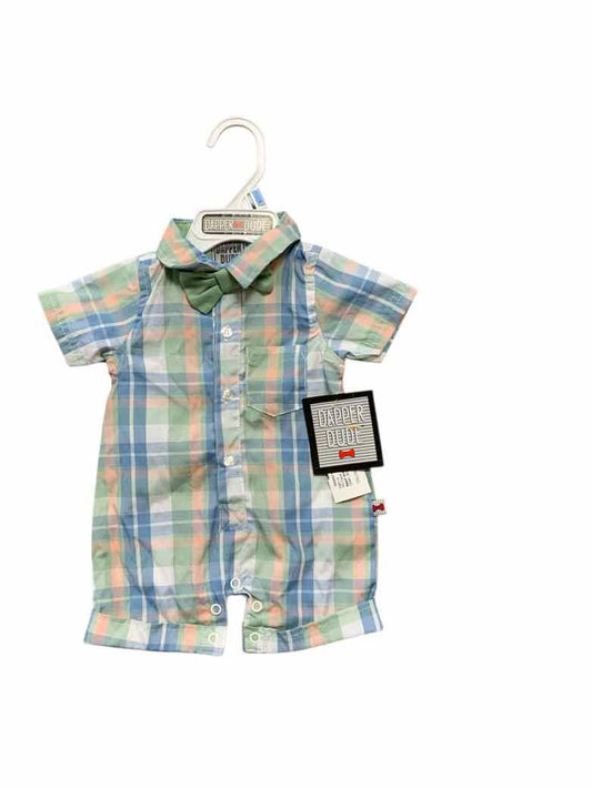 dapper dude Green Infant Size 0-3 MO Boys 1PC Casual