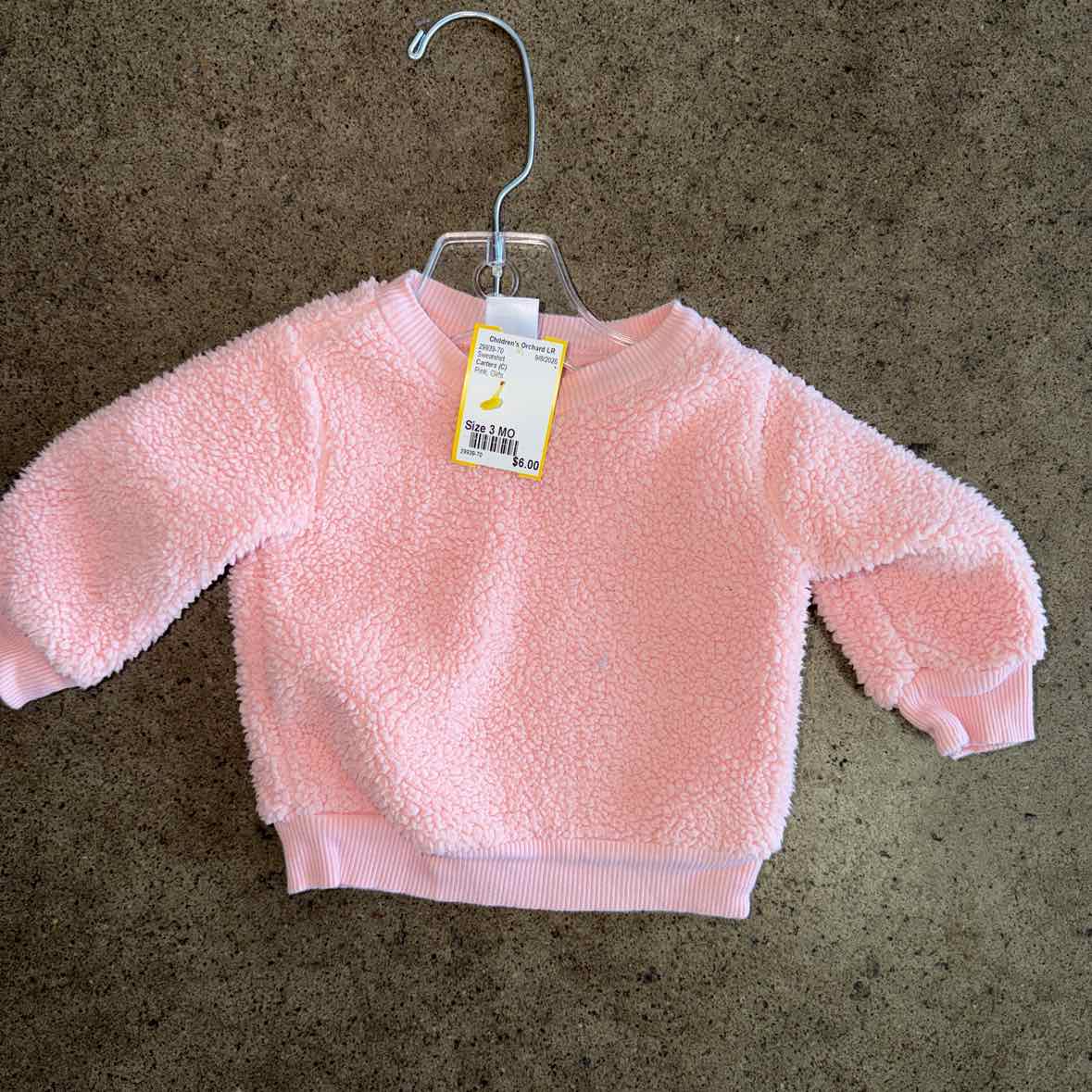 Carters (C) Pink Infant Size 3 MO Girls Sweatshirt