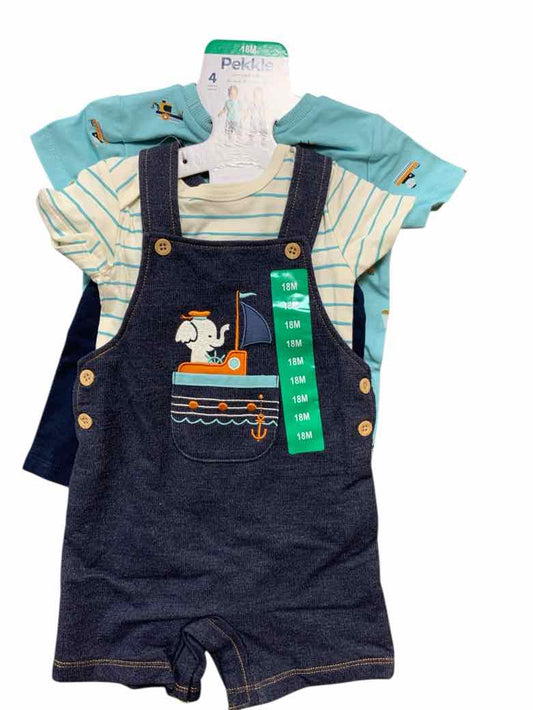 pekkle Blue Infant Size 18 MO Boys 3PC Casual