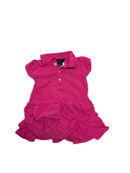 Polo Ralph Lauren (A) Hot Pink Infant Size 9 MO Girls 3PC Casual