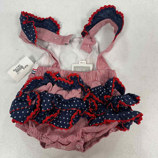 lil cactus Red White Blue Infant Size 6 MO Girls 1PC Casual