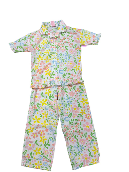 no  brand Floral Youth Size 6 Girls 2PCSleepwear