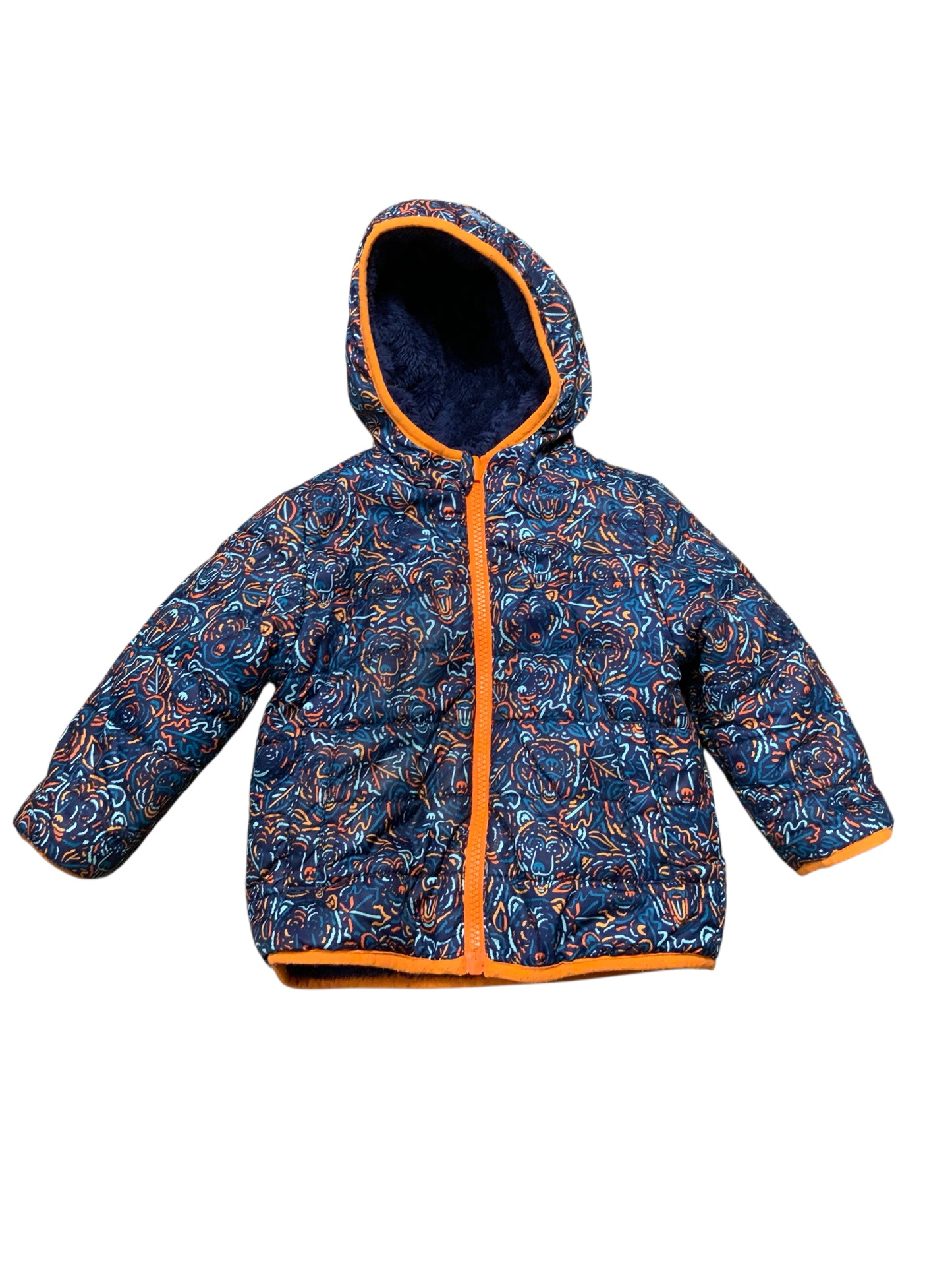 no brand Orange Blue Infant Size 18 MO Boys Jacket Heavy