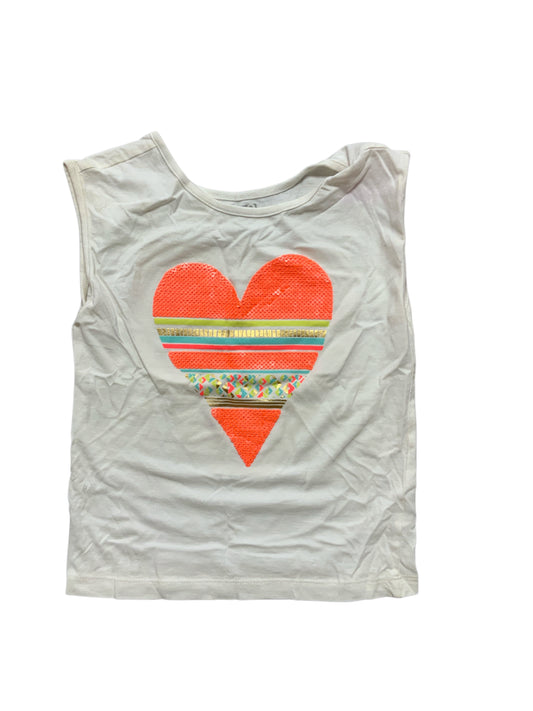 Crazy 8 (D) White Youth Size 6 TankTop