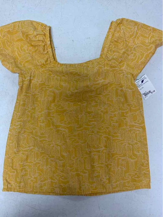 Wrangler (C) Yellow Youth Size 7 Girls SSTop