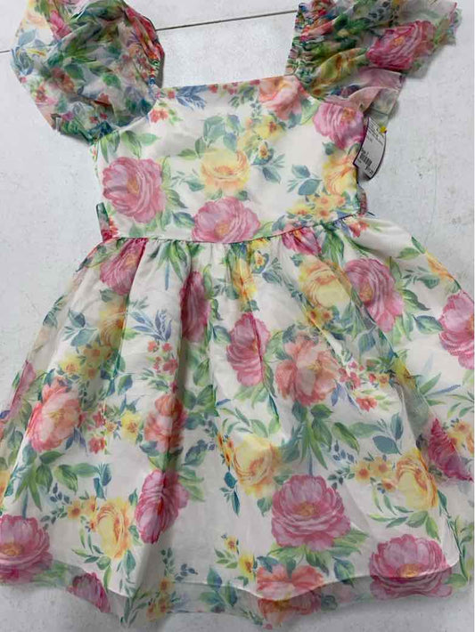 Rare Editions (B) Green Youth Size 7 Girls CasualDress