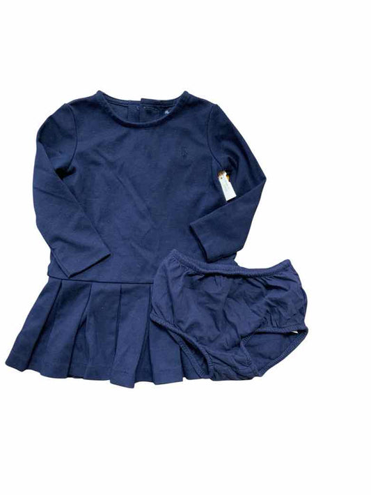 Polo Ralph Lauren (A) Blue Infant Size 9 MO Girls 2PC Casual