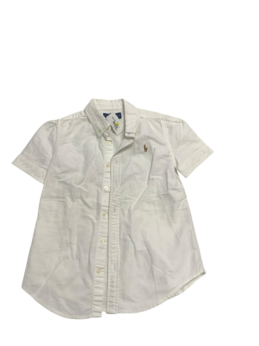 Ralph Lauren (A) White Youth Size 8 Boys ButtondownSS