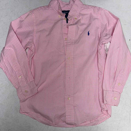 Polo Ralph Lauren (A) Pink Youth Size 7 Boys ButtondownLS