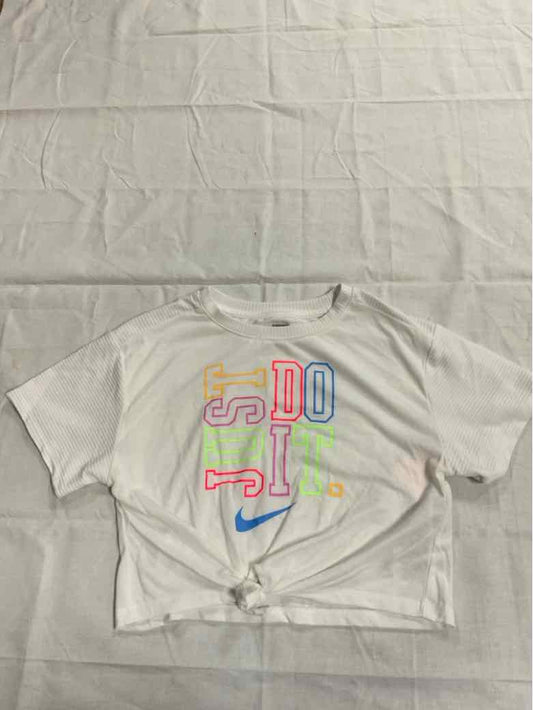 Nike (B) White Youth Size 6 Girls SSTop