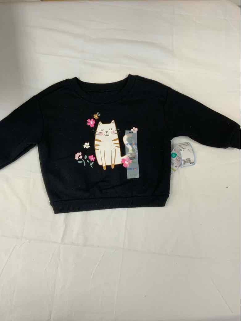 Garanimals (E) Black Infant Size 9 MO Girls Sweatshirt