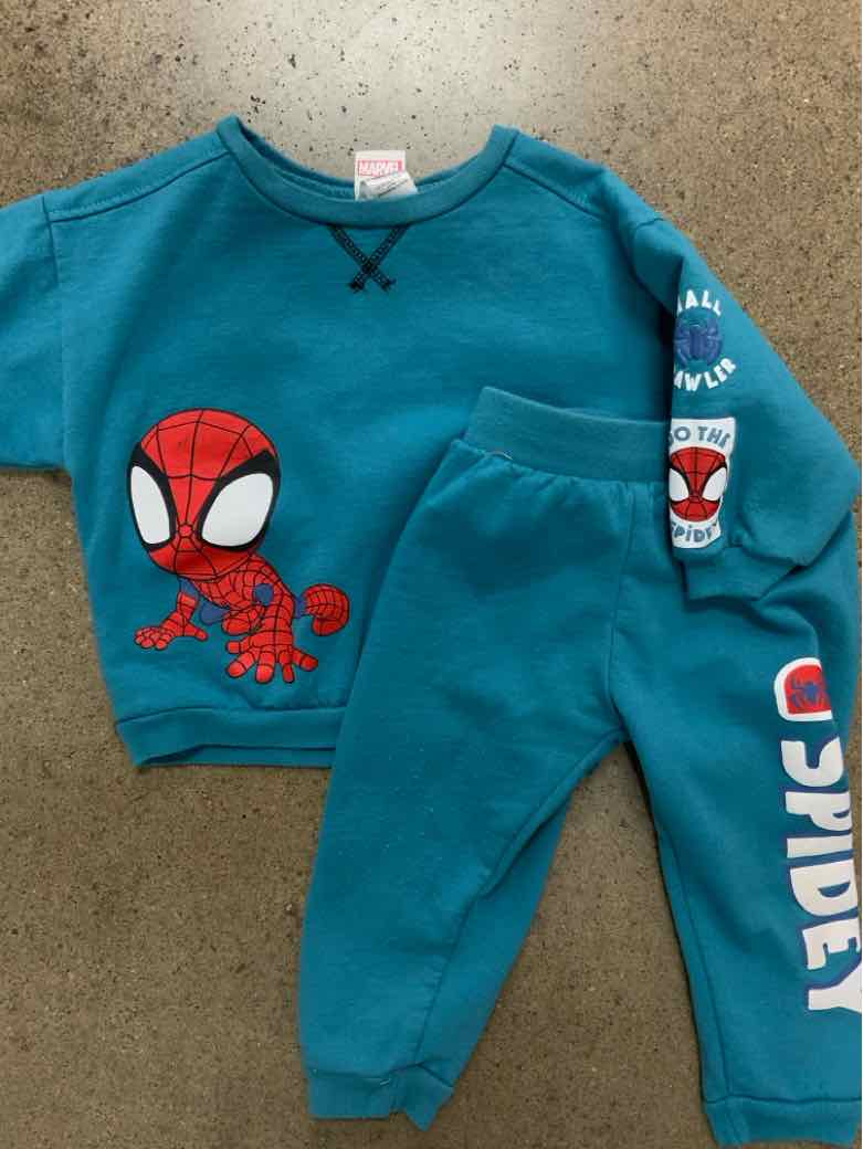 Marvel (D) Blue Toddler Size 2T Boys 2PCCasual