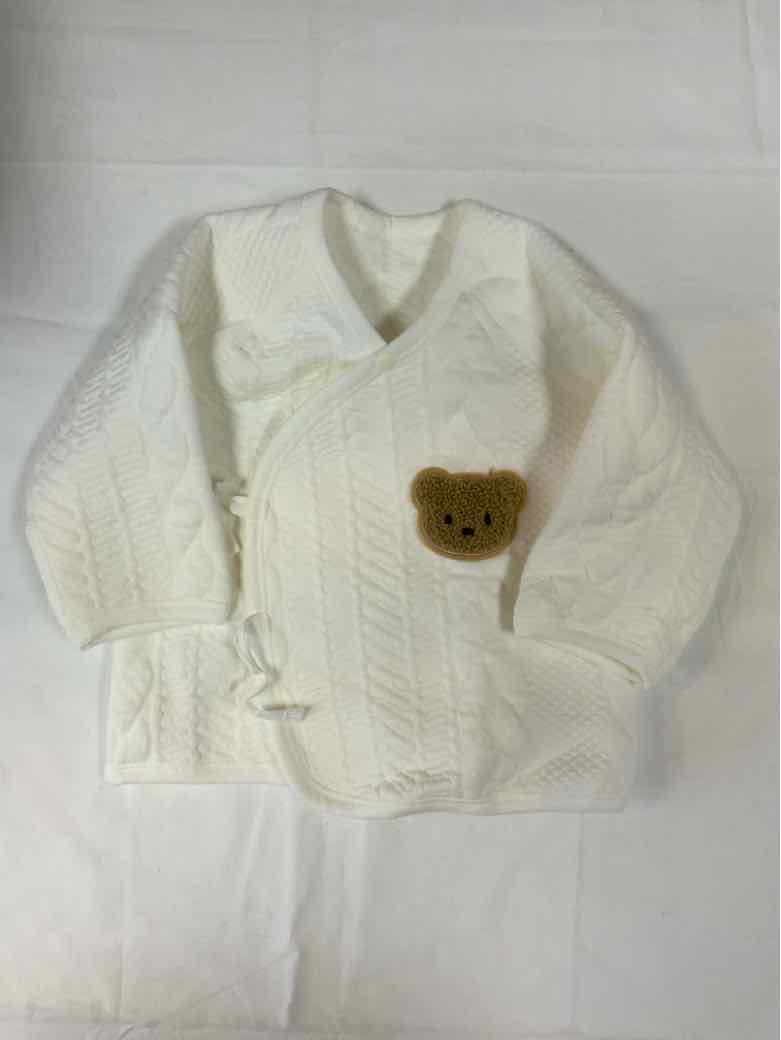 no  brand Cream Infant Size 6 MO Boys LSTop