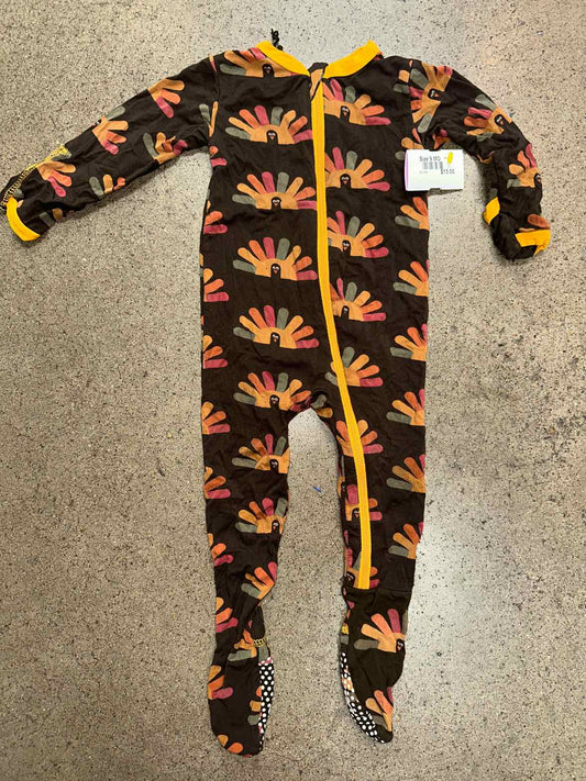 Kickee Pants (B) Brown Infant Size 9 MO Boys 1PCSleepwear