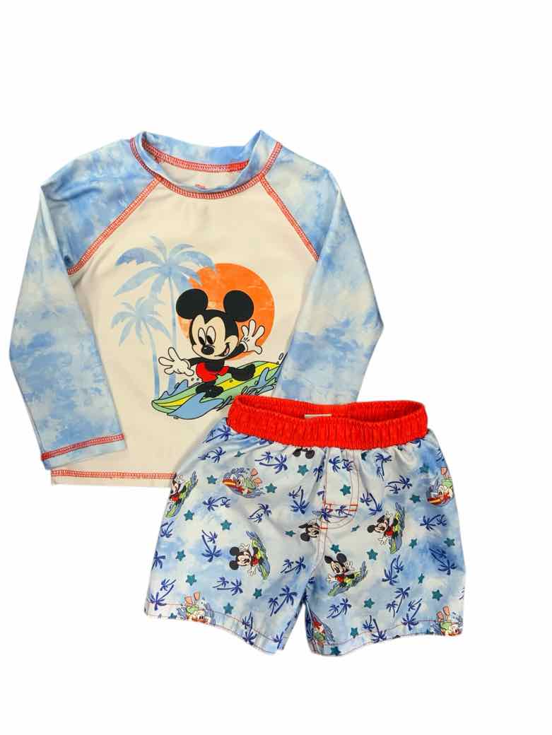 Disney Jr (D) Blue Toddler Size 2T Boys 2PCSwimwear