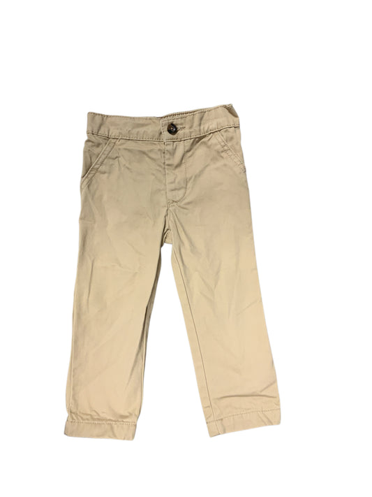 Carters (C) Khaki Toddler Size 2T Boys PantChino