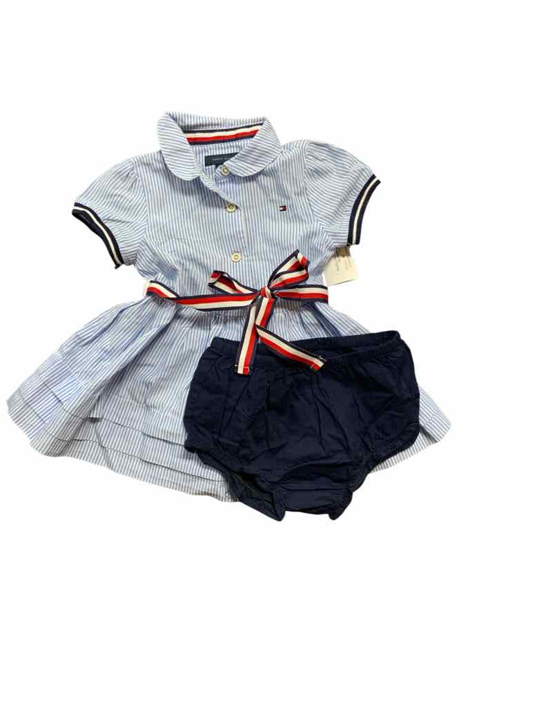 Tommy Hilfiger (B) Blue Infant Size 12 MO Girls 2PC Casual